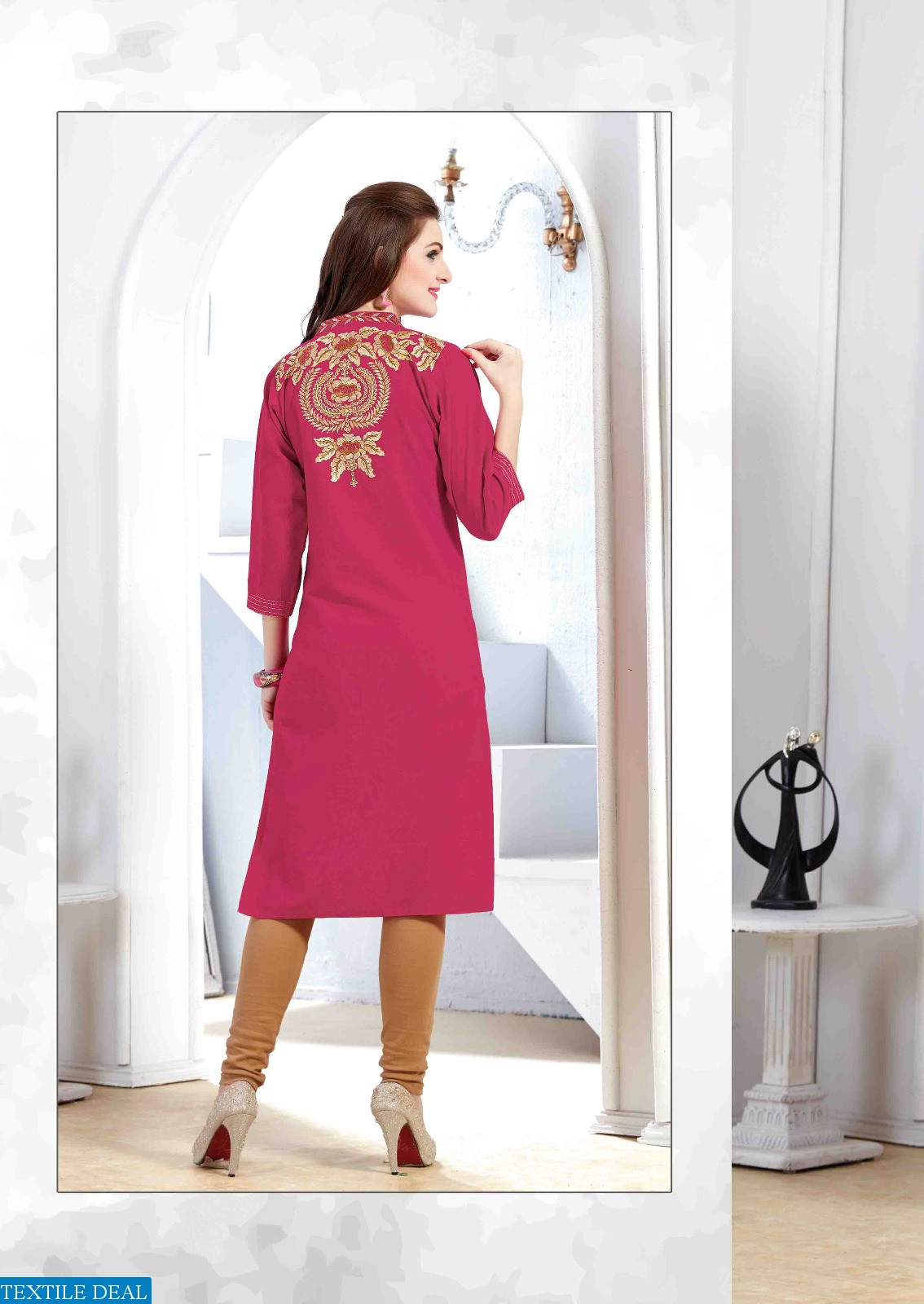 Linen-2 Wholesale linen Embroidery ladies kurtis
